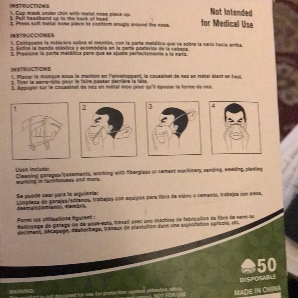 Impact Disposable Dust Mask - Picture 4 of 4